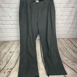 LL Bean Size 16 Gray Lined Dress Pants LKNW